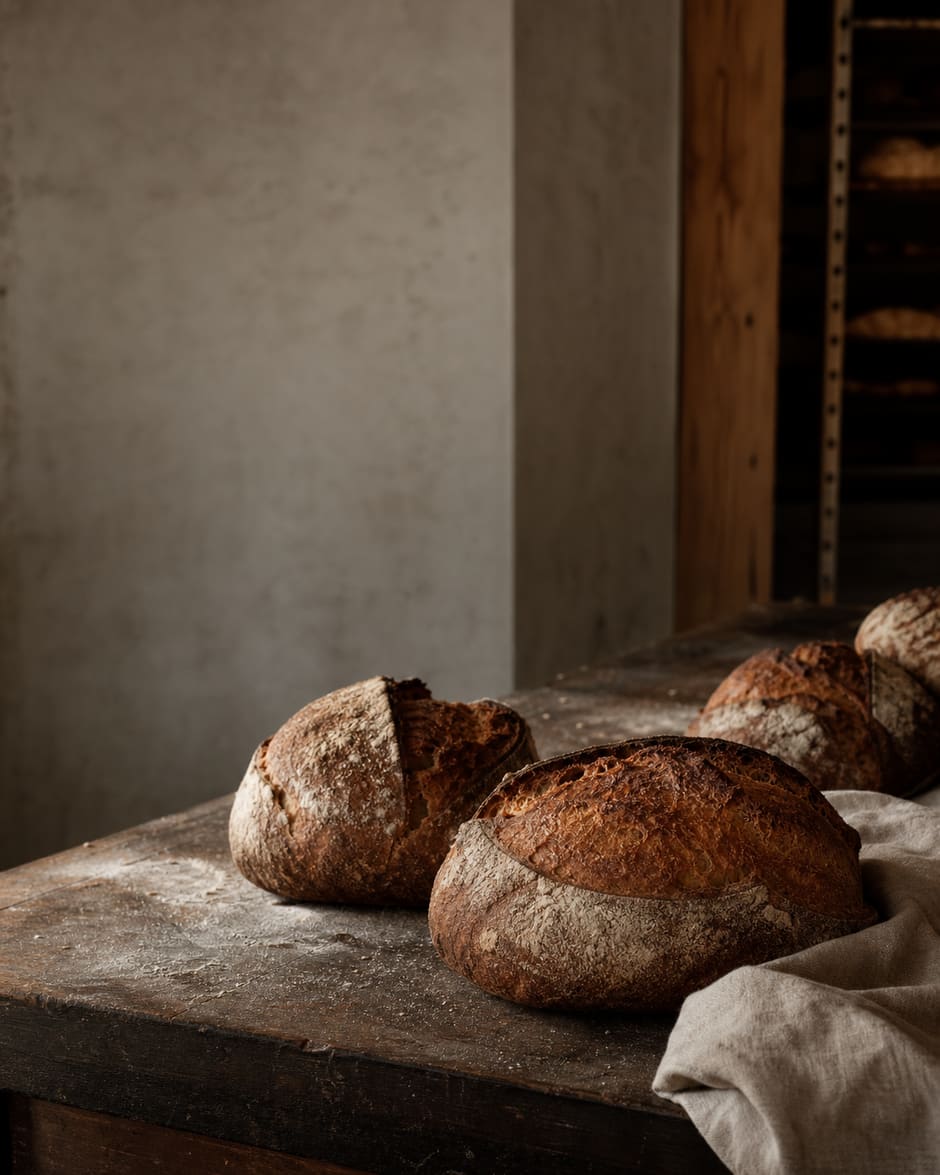 Frisch gebackene Brotlaibe bei SEMiKIN