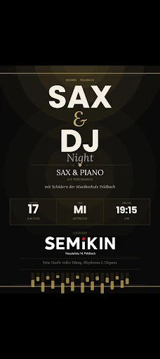 Flyer: SAX & DJ Night bei SEMiKIN